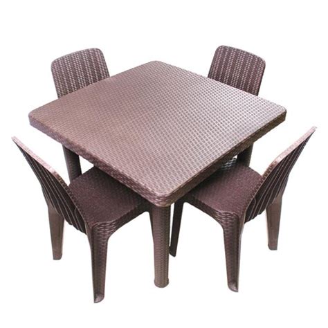 Rattan Table 36x36 4 Seaters Jolly Plastic