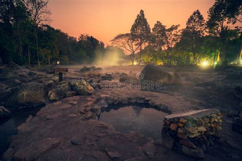 Hot Springs Onsen Natural Bath At National Park Chae Son Lampang The Morning