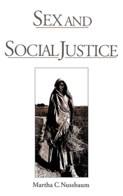 Sex And Social Justice Martha C Nussbaum 9780195110326 Boeken Bol