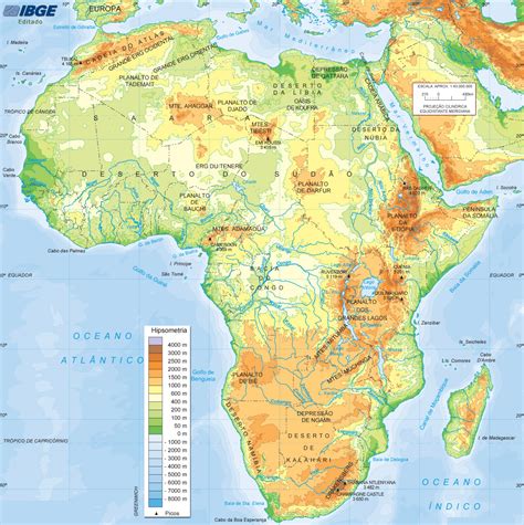 Mapa Fisico De Africa