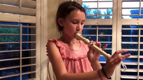 Sophie Plays The Recorder Youtube