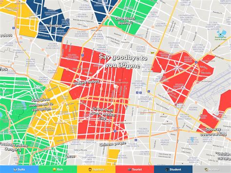 Mexico City Neighborhoods Map Shari Demetria
