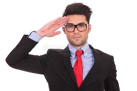 Business Man Saluting Stock Photo Image Of Casual Order 29374406