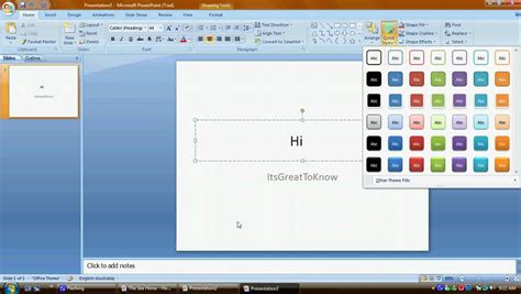 Microsoft Office Powerpoint 2007 Preview Youtube