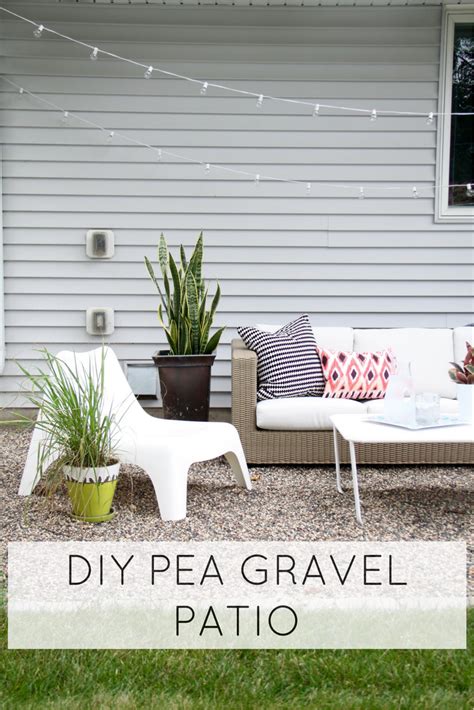It is also easily maintained and requires just a rake to pull the stones into place. How to Make a DIY Pea Gravel Patio | Modern Chemistry at Home