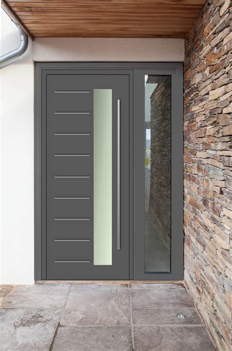 Modern Grey Front Door Uk Bing Exteriores De Casas Porta Da Frente