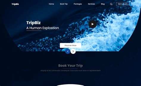 Bootstrap Travel Template Free Download Nisma Info