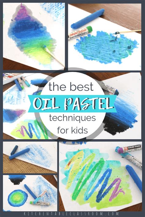 8 Unique Oil Pastel Techniques For Kids The Kitchen Table Classroom
