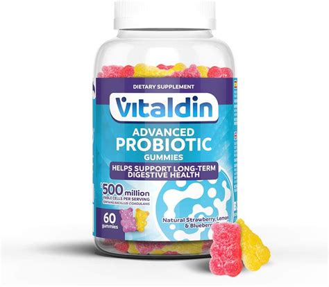 Vitaldin Probiotic Gummies Million Cfu Bacillus Coagulans Per