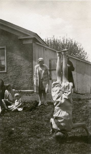 Headstand Photograph Wisconsin Historical Society