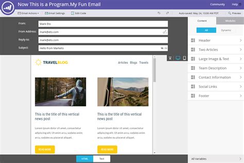 Below are more details on the integration on aptana studio 3 (using the aptana themes). Marketo's New Email Templates, Editing & Insights | Blast