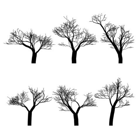 Trees Silhouette Free Stock Vectors
