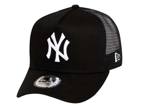 New York Yankees Mlb Trucker Mesh Black 9forty D Frame Cap Essential