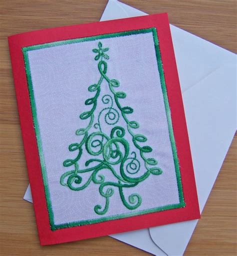 Christmas Tree Greeting Card • Weallsew • Bernina Usas Blog Weallsew