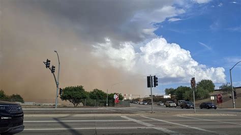 Live Dust Storms Moving Across The Valley