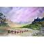 Nice Wallpaper Of Landscape Photo Painting Watercolor  ImageBankbiz