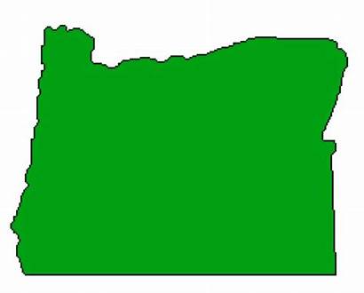 Oregon Clip Map Clipart State Outline Cliparts