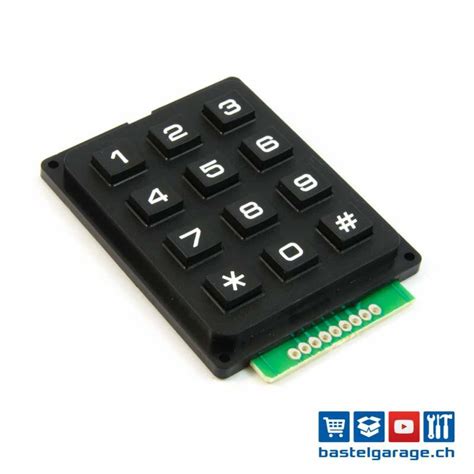 As with the arduino option above, connecting target voltage sense to a 3.3v source eliminates the need to plug the device into a usb port, so optionally connect. Keypad Tastenfeld 4x3 Matrix - Bastelgarage Elektronik ...