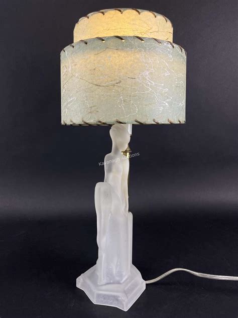 Sold Price Deco Frosted Glass Figural Nude Female Lamp February
