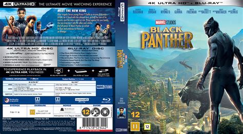 Coversboxsk Black Panther Nordic Blu Ray 4k 2018 High