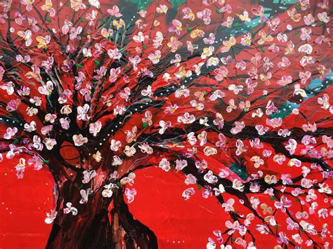 Japanese Sakura Tree Painting At Explore