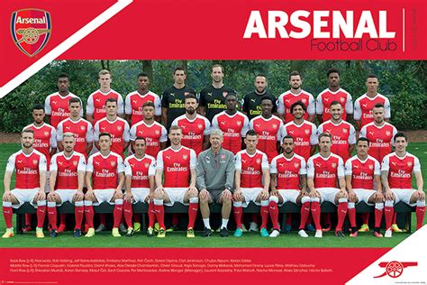 Arsenal Fc Team 1617 Poster 915x61