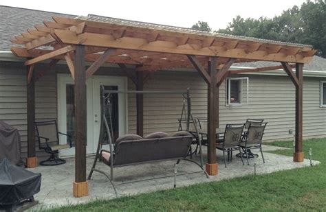 Covered Pergola Plans 12x20 Build Diy Outside Patio Wood Etsy France