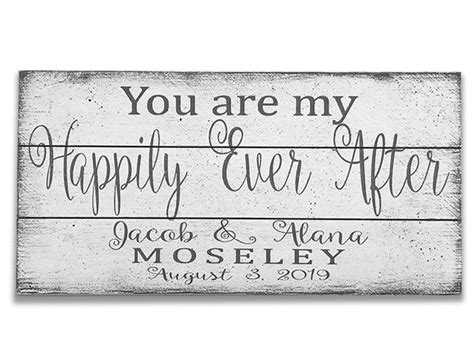 You Are My Happily Ever After Wood Sign Rusticly Inspired Signs