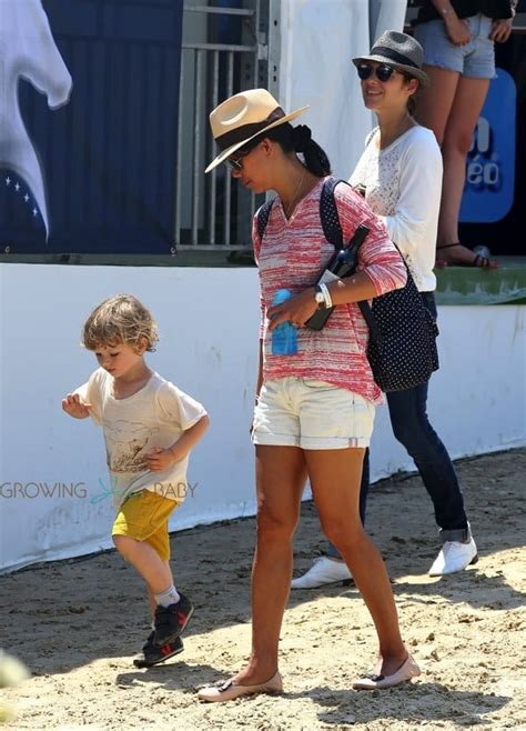 Marion Cotillard With Son Marcel Canet In Cannes For The International Show Jumping Growing