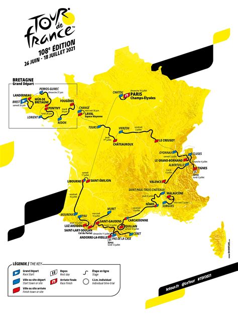 Voici les 21 étapes du tour de france 2021 Le Tour 2021: route revealed - good news for Ewan and Dennis? - Ride Media