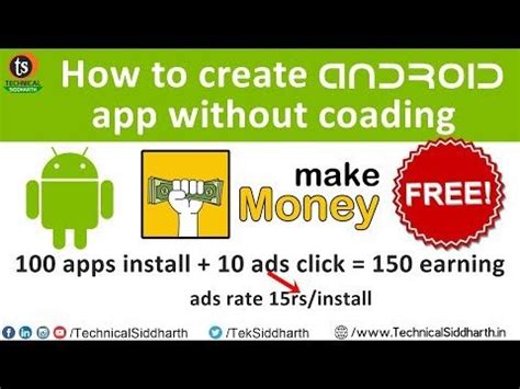 Ability to rank apps on itunes and playstore. How to create an android app and earn money without coding ...