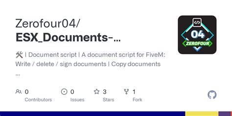 Github Zerofour04esxdocuments Fxversionfix 🛠️ Document Script