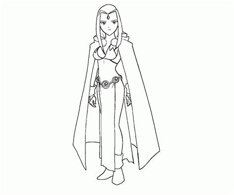 Coloring pages, followed by 7018 people on pinterest. Teen Titans Raven Coloring Page - Coloring Home