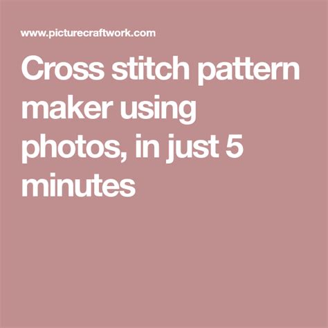 Beaded weaving using counted cross stitch patterns. Cross stitch pattern maker using photos, in just 5 minutes ...