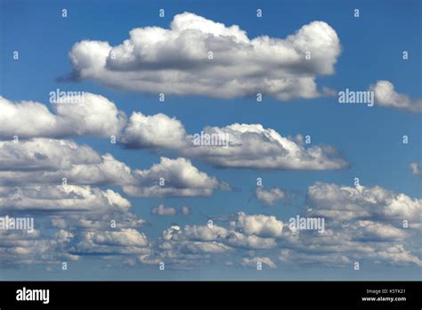 Fair Weather Clouds Cloud Clusters Cumulus Humilis Germany Stock