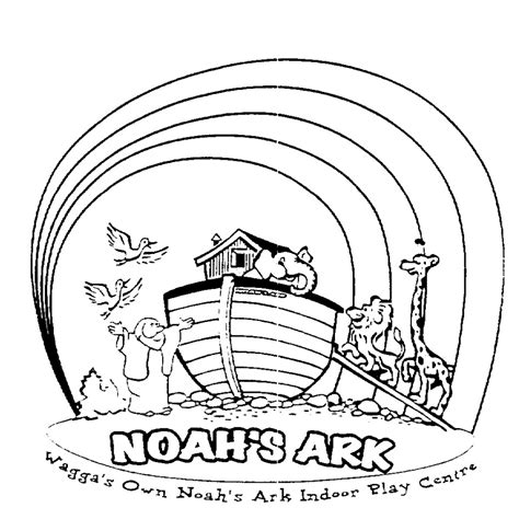 Here is a noahs ark coloring page that showcases noah's ark with a rainbow in the background. Noah And The Flood Coloring Pages at GetColorings.com ...