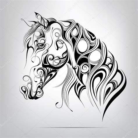 Download Silhouette of a horses head — Stock Vector © nutriaaa ...