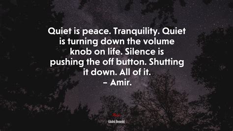 690615 Quiet Is Peace Tranquility Quiet Is Turning Down The Volume