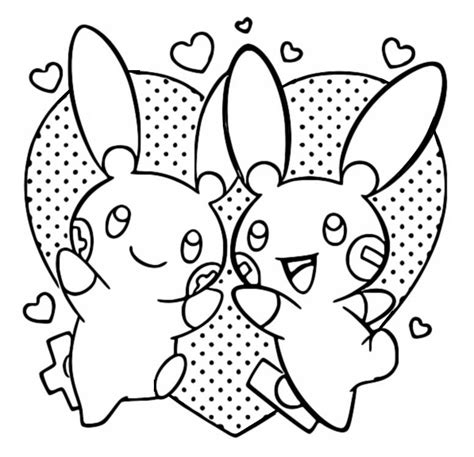 Coloriage Pokémon Saint Valentin Posipi 2
