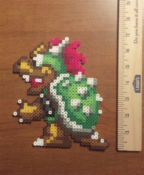 Bowser Perler Beads From Super Mario All Stars By Hirosspriteshop