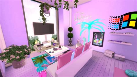Vaporwave Apartment I Made Lots Of Cc Rsims4