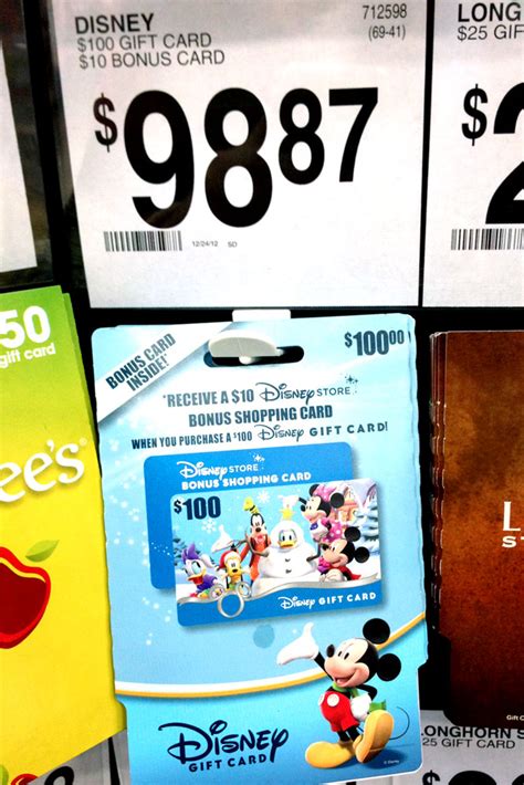 Money Saver 100 Disney T Cards With A Bonus 10 T Card Are Back