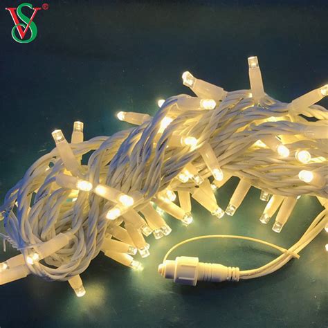 Connectable Christmas Warmwhite Copper Rubber Wire Led String Lights