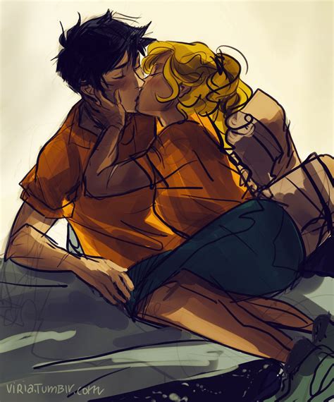 Percy Jackson And Annabeth Chase By Viria In The Stables Percy Jackson Books Percy Jackson