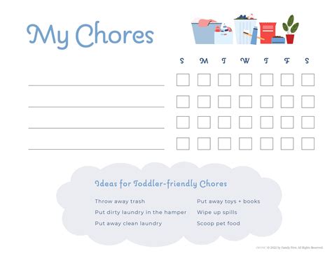 10 Free Printable Chore Charts Imom