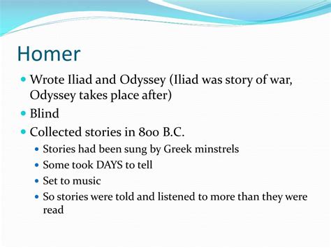 Ppt The Odyssey Odysseus And The Epic Poem Powerpoint Presentation
