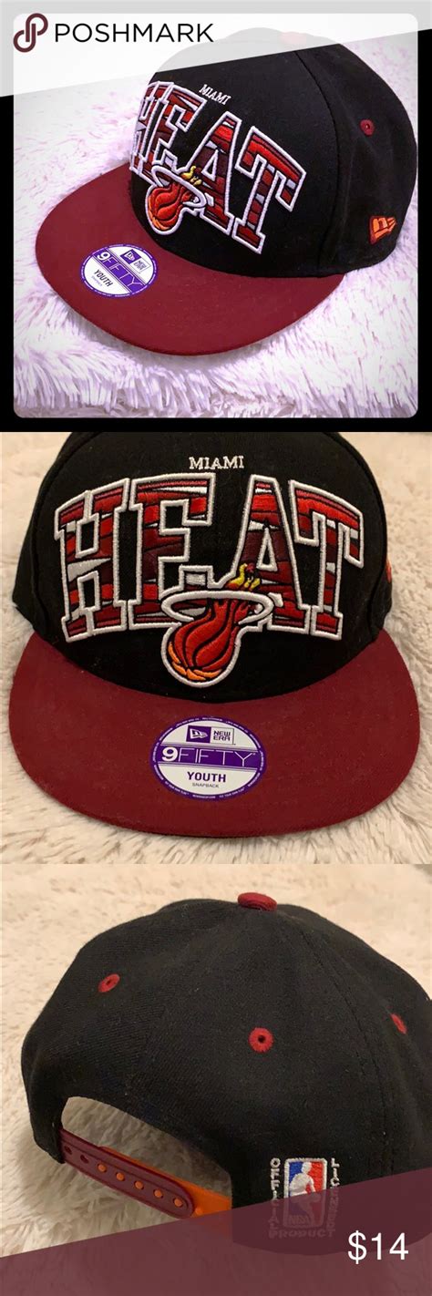 Miami Heat New Era Youth Snapback Hat Cap Hwc Snapback Hats New Era