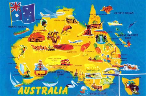 Map Of Australia With Cities And Landmarks Maps Of The World Images And Photos Finder