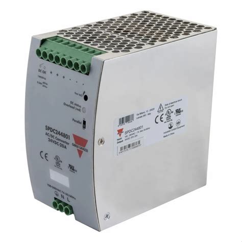 Carlo Gavazzi Dinrail Smps Power Supply 24v 20 Amp For Industrial Automation Output Voltage