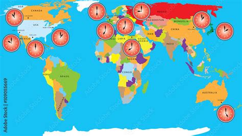 Time Zones Hacking Time Zones World Map With Time Zones World Map